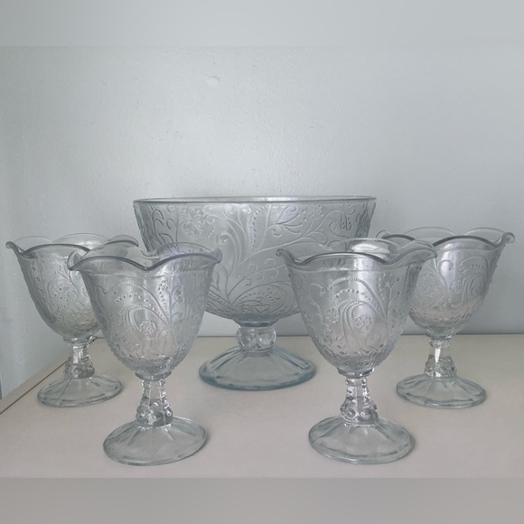 EUC parfait trifle set 5 pieces - Picture 1 of 13